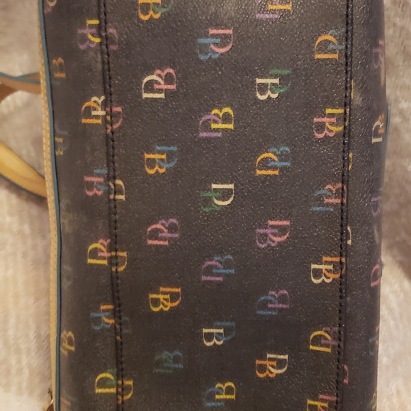 Dooney & Bourke Black Multicolor Monogram Shoulder Bag - Picture 4 of 7